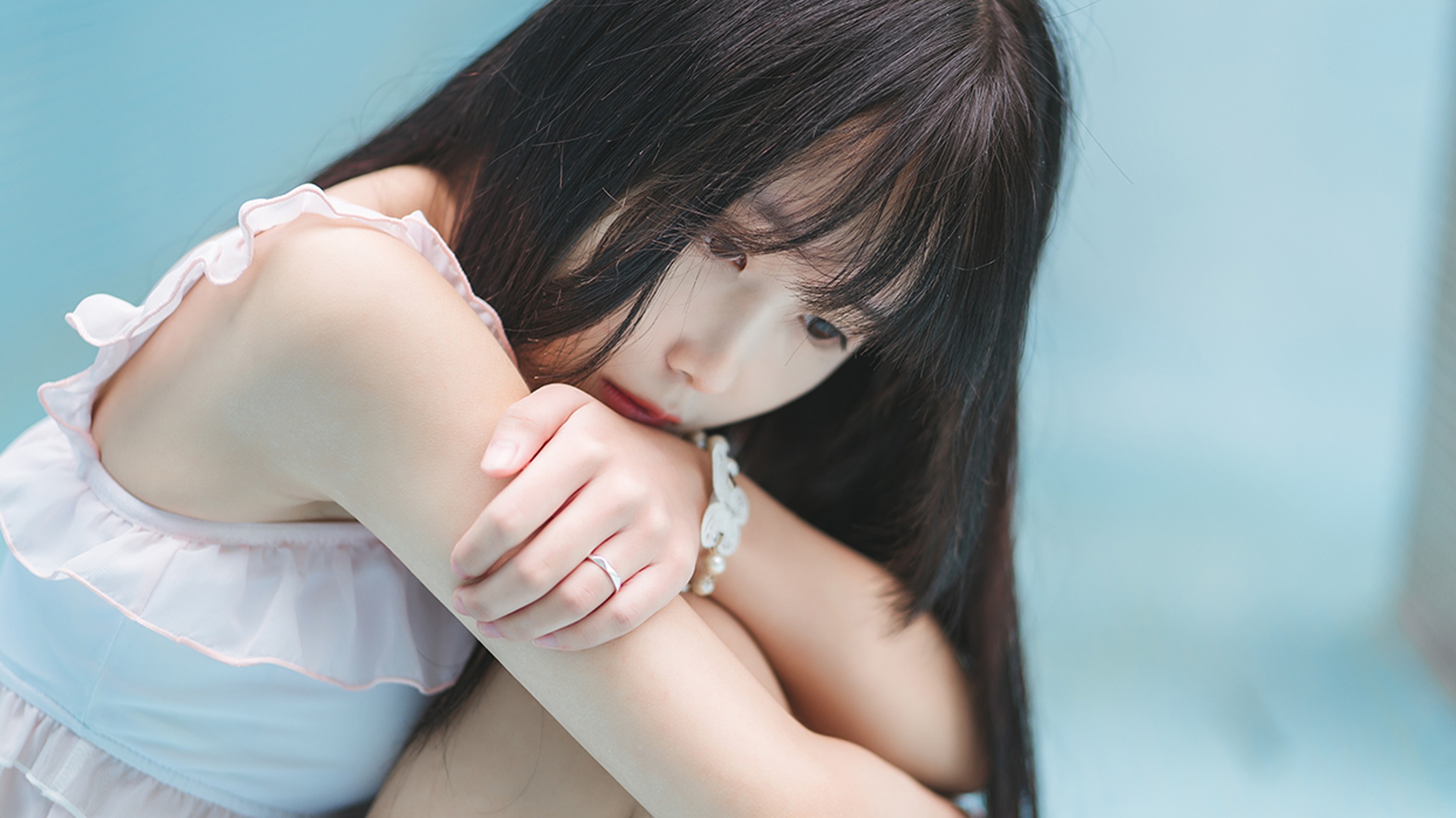 图片[1]-风之领域 – NO.088 泳池里的少女 [40P]-XikXak